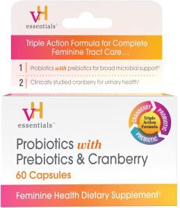 vH essentials Cranberry UT-Health Probiotics For Women, 60-Count