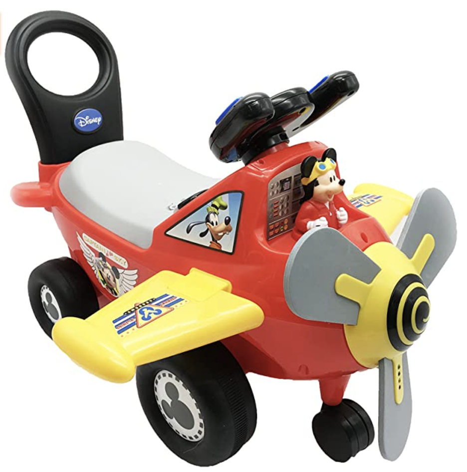 Kiddieland Mickey Interactive Ride-On Plane Toy For Toddlers