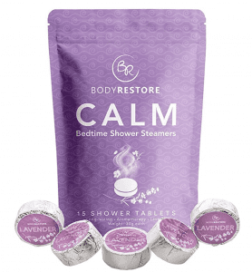 Body Restore Lavender Night-Time Shower Steamers, 8-Pack