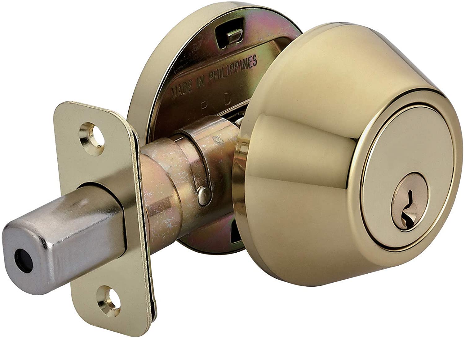 Amazon Basics Brass Single Cylinder Deadbolt Door Locking Mechanism