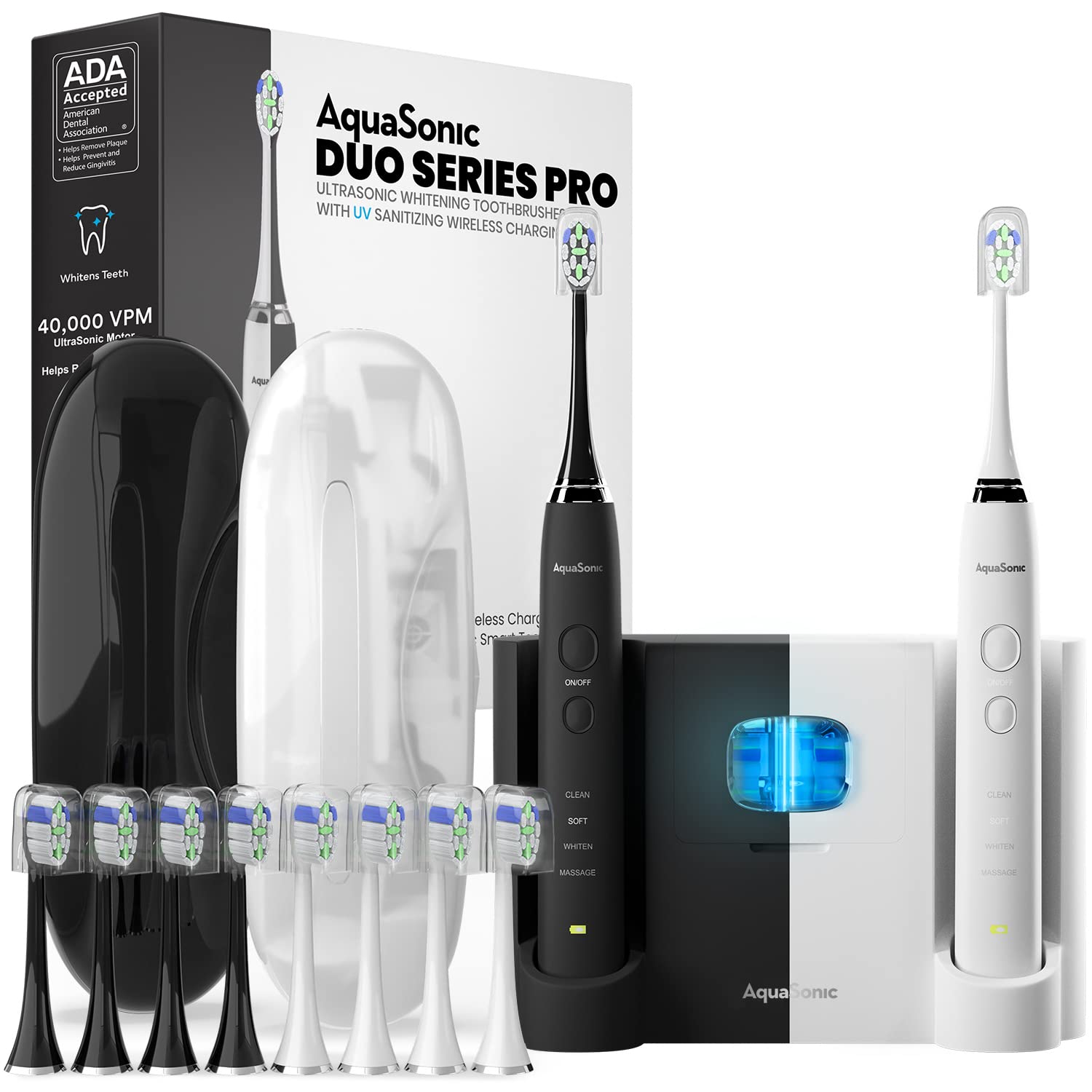 AquaSonic Semi-Automatic ADA-Approved Electric Toothbrush