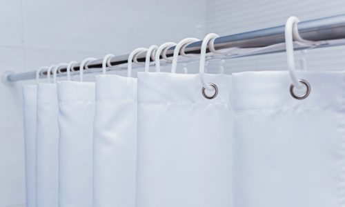 White Bathroom Shower Curtains