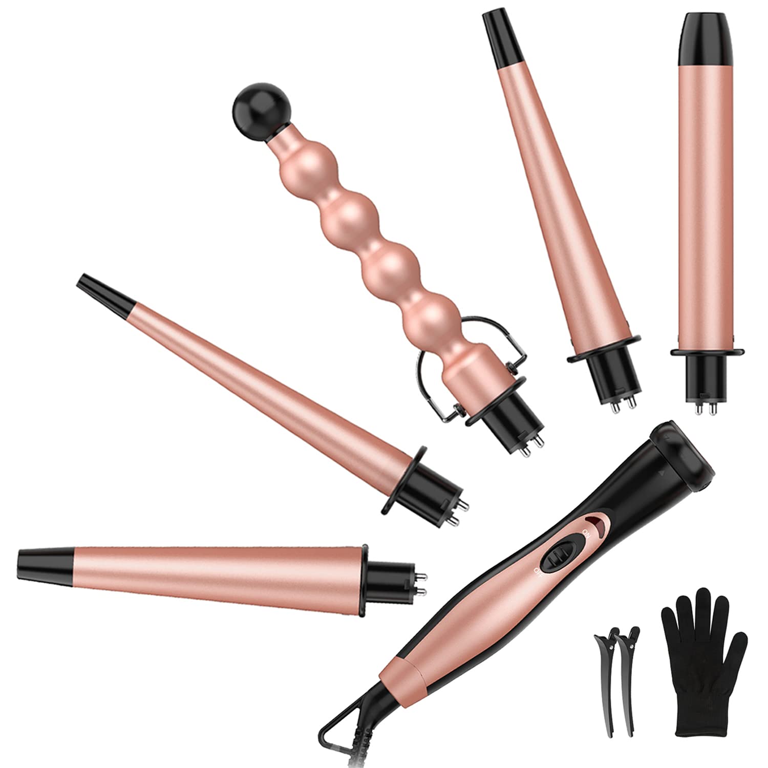 BESTOPE PRO Rose Gold Instant Heat Curling Iron