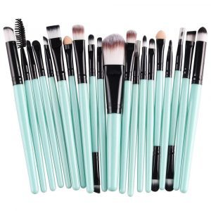 CINIDY Assorted Flat & Angled Brushes Makeup Brush Set, 20-Piece