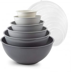 COOK WITH COLOR BPA-Free Easy Store Mixing Bowl, 12-Piece