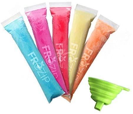 FROZIP BPA & Phthalates Free Disposable Popsicle Bags, 125-Count