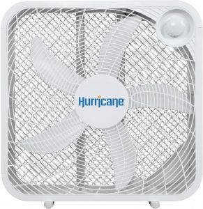 Hurricane HGC736501 Portable Quiet Box Fan, 20-Inch