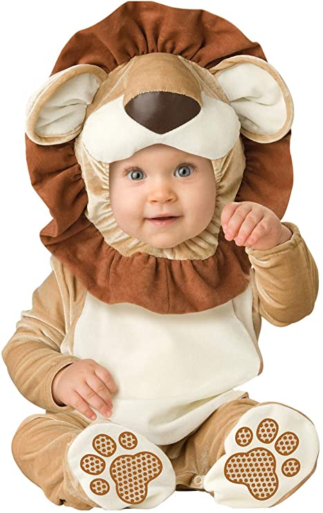 InCharacter Ruffled Mane Hood Lion Baby Costume