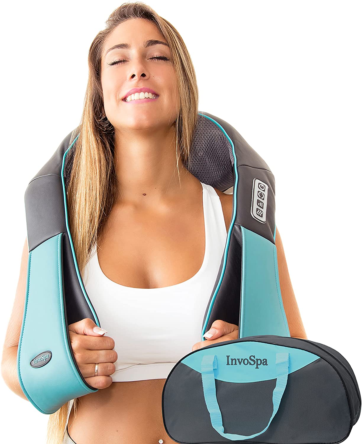 InvoSpa Adjustable 3D Heated Back Massager