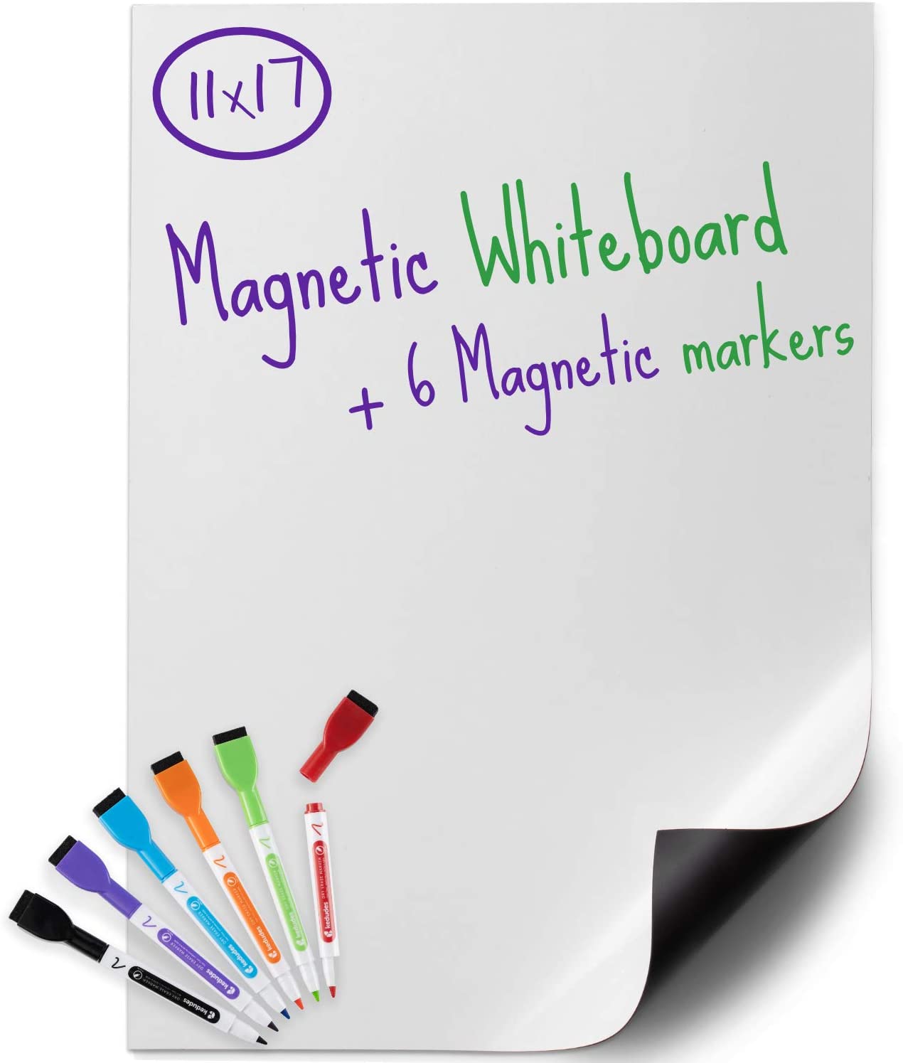 Kedudes Wall Mounted Streak-Free Magnetic Whiteboard