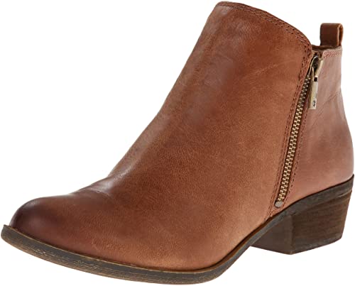 Lucky Brand Casual Zippered Women’s Leather Ankle Boots