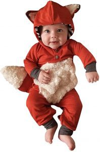Noubeau Faux Fur Fox Romper Baby Costume