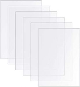 Outus Plexiglass 5 x 7-Inch Glass Sheets, 6-Pack