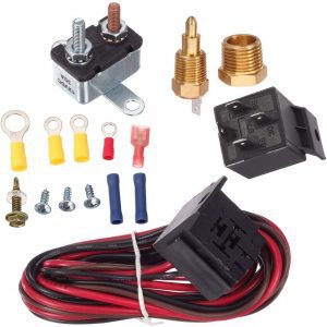 PartsSquare 175-185 Auto Engine Cooling Fan Thermostat Relay Switch Kit