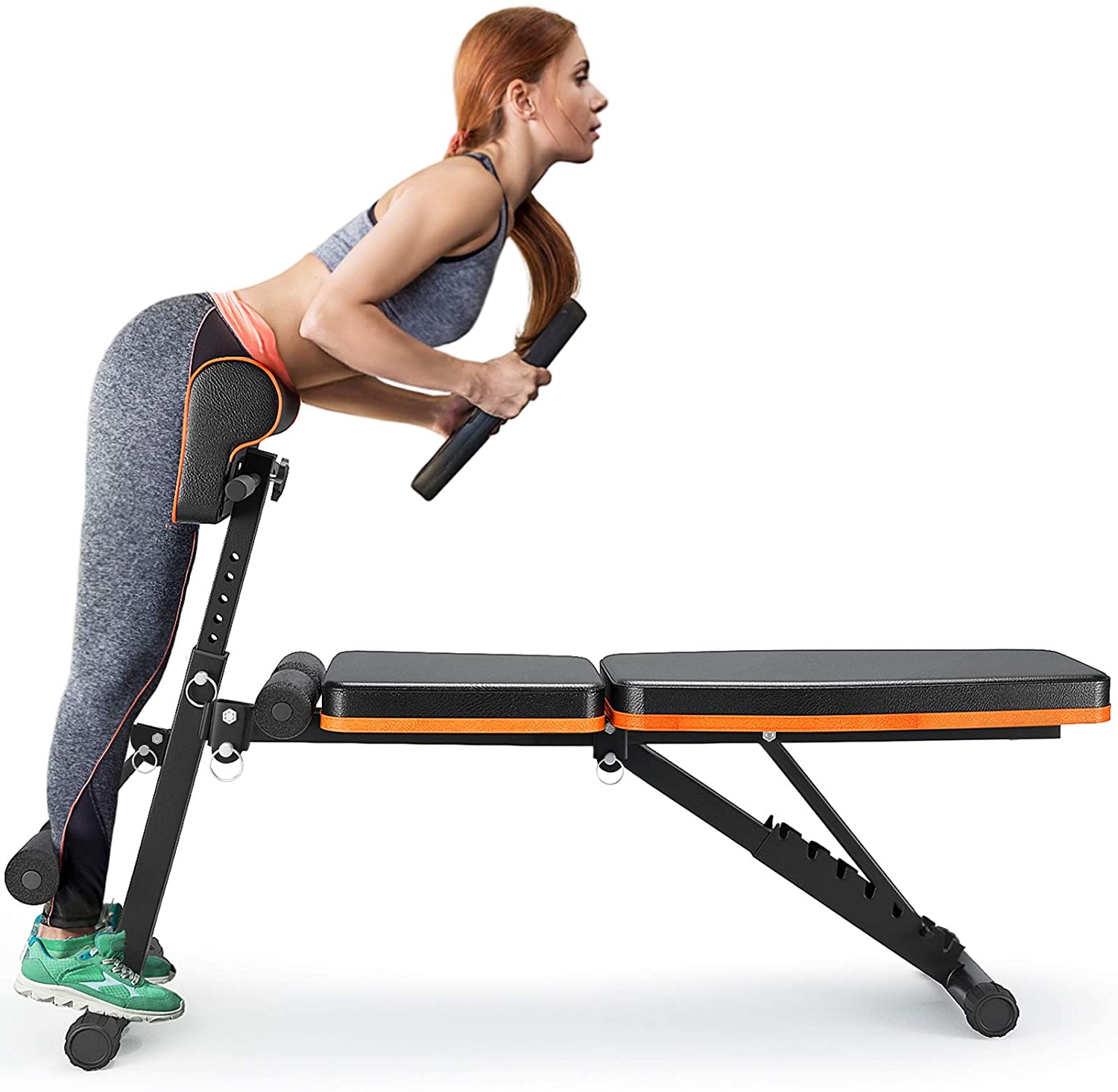 PERLECARE Foldable Cushioned Multipurpose Preacher Curl Bench For Arm Workouts