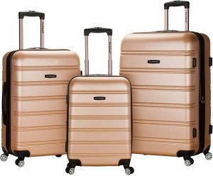 Rockland Melbourne Ergonomic Luggage Set, 3-Piece