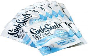 SinkSuds All Fabrics Laundry Detergent Travel Packs, 8-Count