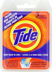 Tide Acti-Lift Phosphate Free Laundry Detergent Travel Packs, 3-Count