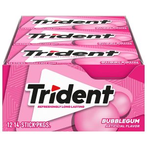 Trident Refreshing On-The-Go Chewing & Bubble Gum, 168-Pack