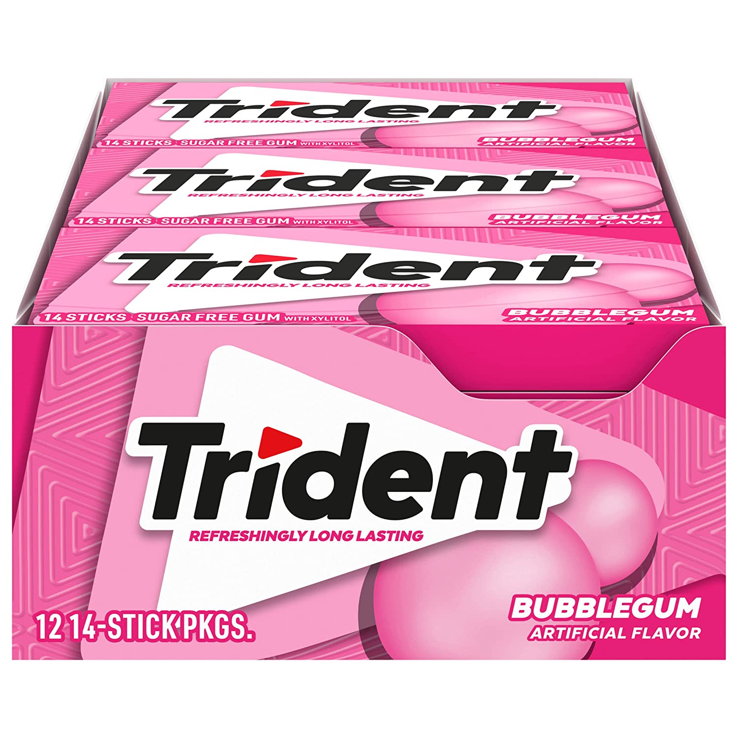 Trident Refreshing On-The-Go Chewing & Bubble Gum, 168-Pack