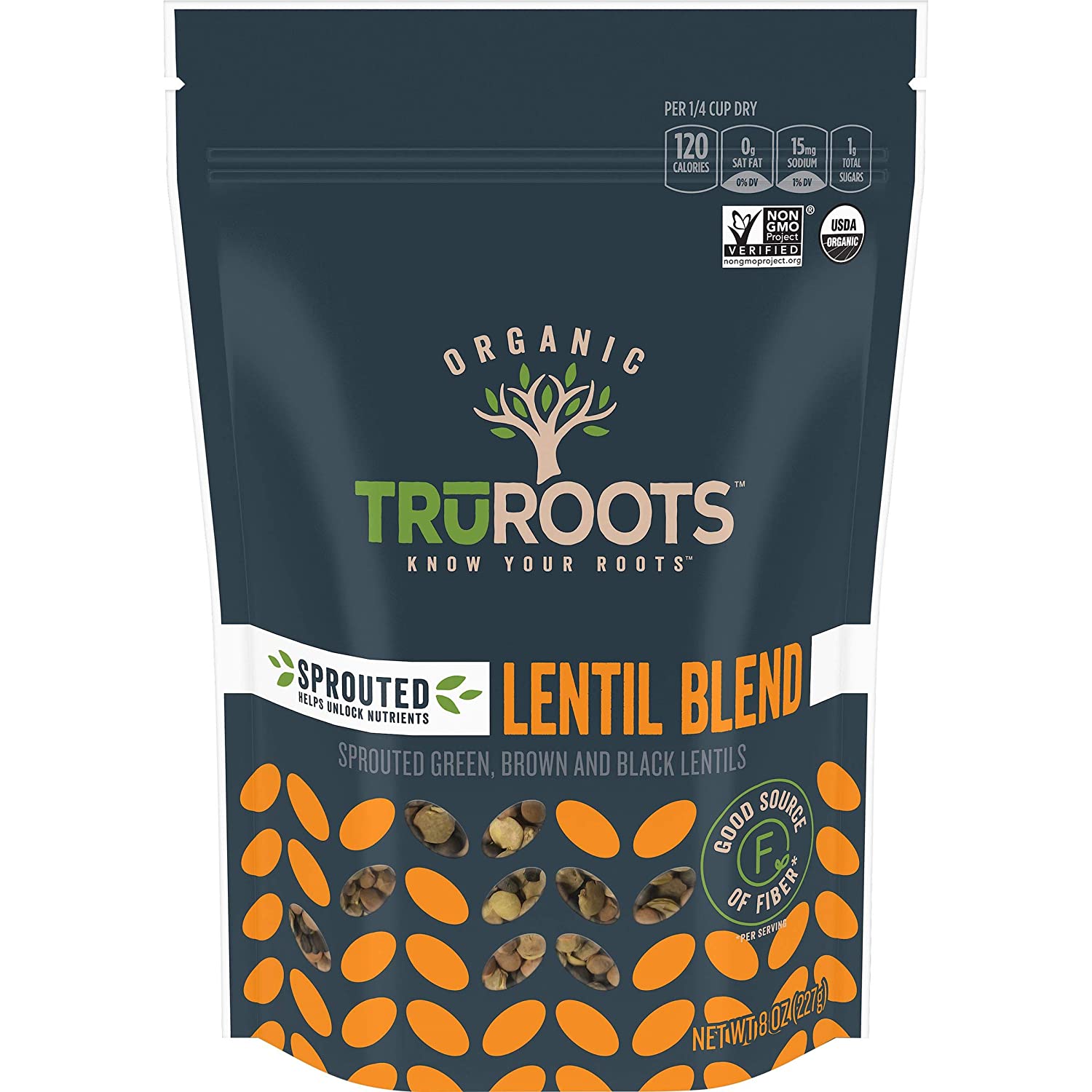 TruRoots Fiber-Rich Black, Brown, & Green Dried Lentils