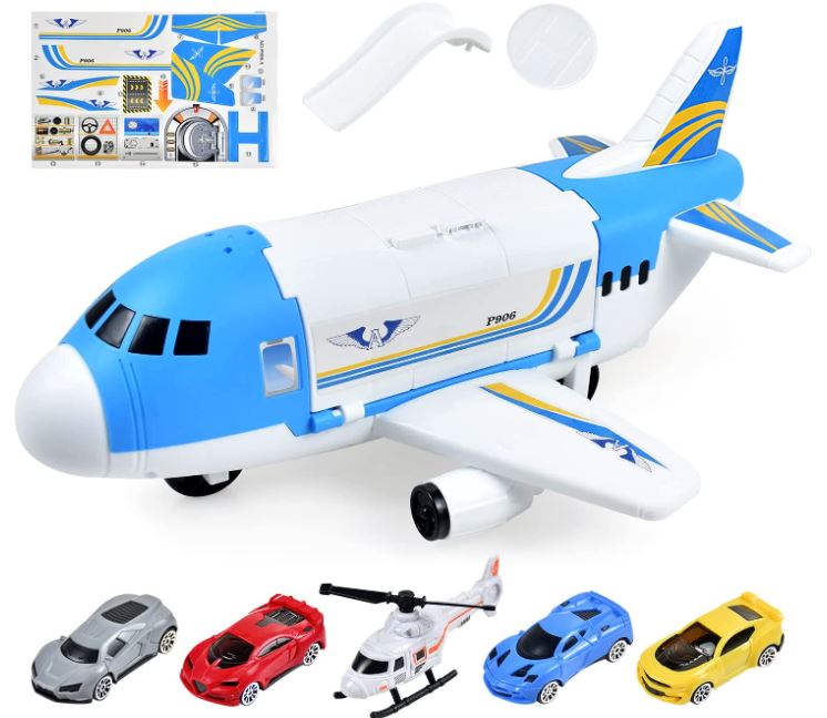 Tuko Car-Carrier Cargo Plane Toy For Toddlers