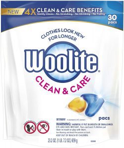 Woolite Regular & High-Efficiency Laundry Detergent Travel Packs, 30-Count