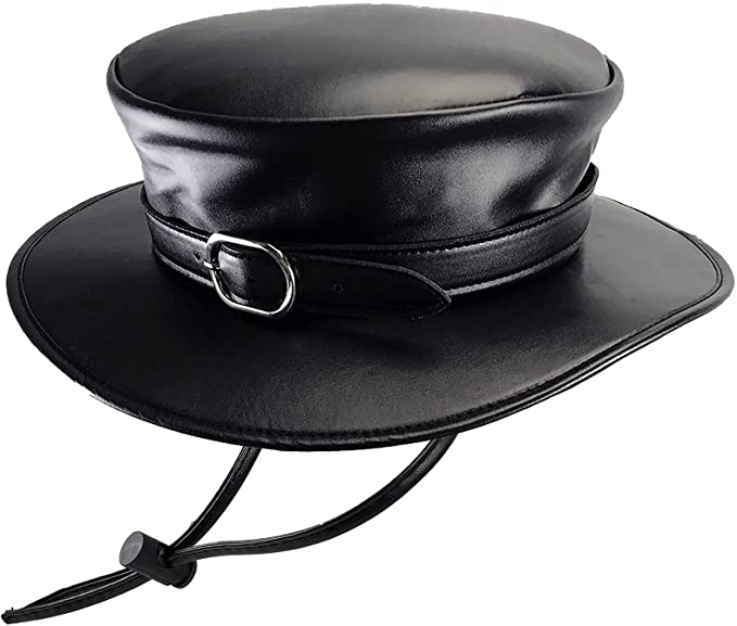 Absolute Vibe Faux Leather Wide Brim Plague Doctor Hat