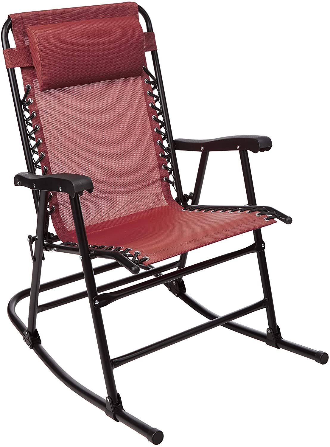 Amazon Basics Ergonomic Textilene Mesh Fold-Up Rocking Chair