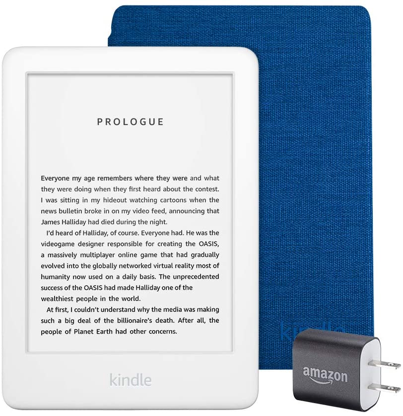 Amazon Kindle Essentials Adjustable Light Cover & E-Reader Set