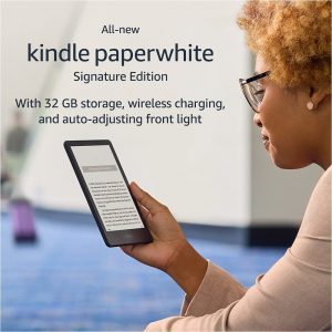 Amazon Kindle Paperwhite Signature Edition Glare-Free E-Reader