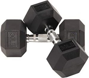 Balancefrom Textured Handle 30-Pound Dumbell