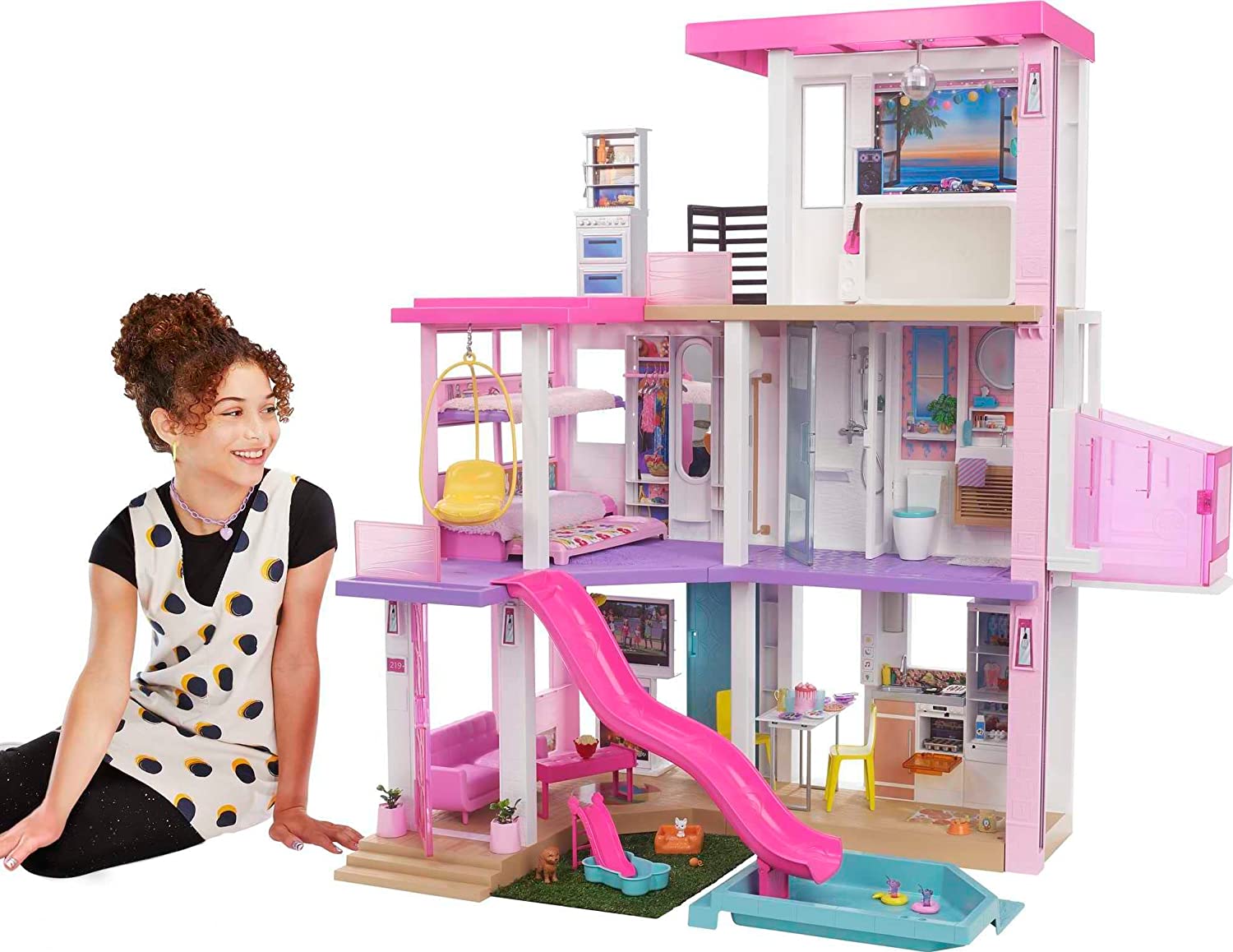 Barbie Dream House 3 Story Wheelchair Accessible Dollhouse