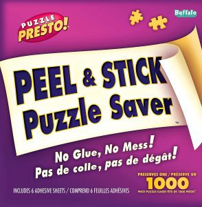 Buffalo Games Peel & Stick Clear Adhesive Preservation Sheets Puzzle Accessories, 6-Count