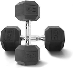 CAP Barbell Contoured Chrome Handle 30-Pound Dumbbell