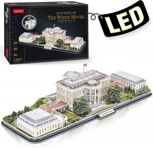 CubicFun Foam Board & LED Details White House Model Kit