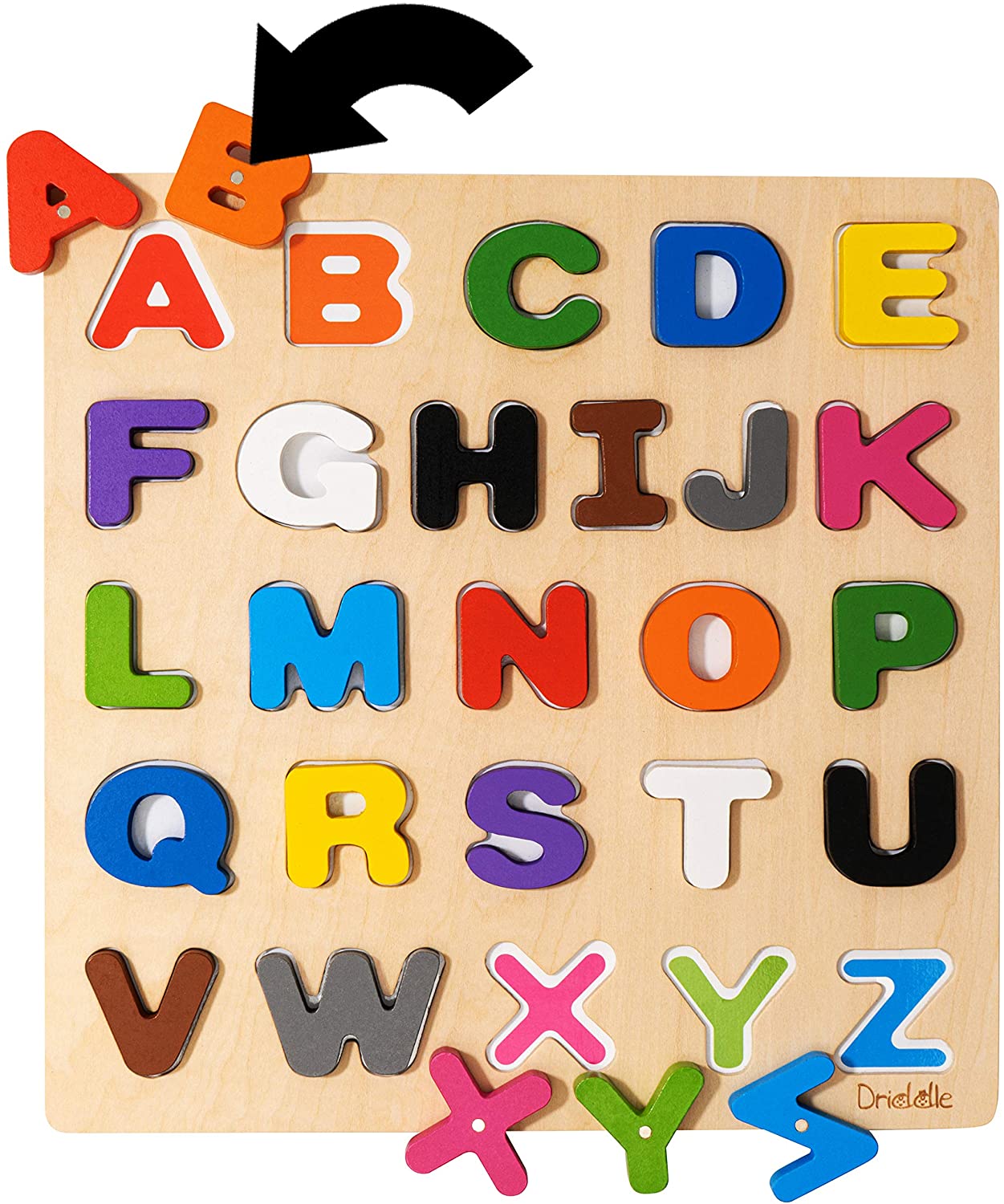 Driddle Magnetic Sort & Match ABC Puzzles For 2-Year-Old Toddlers