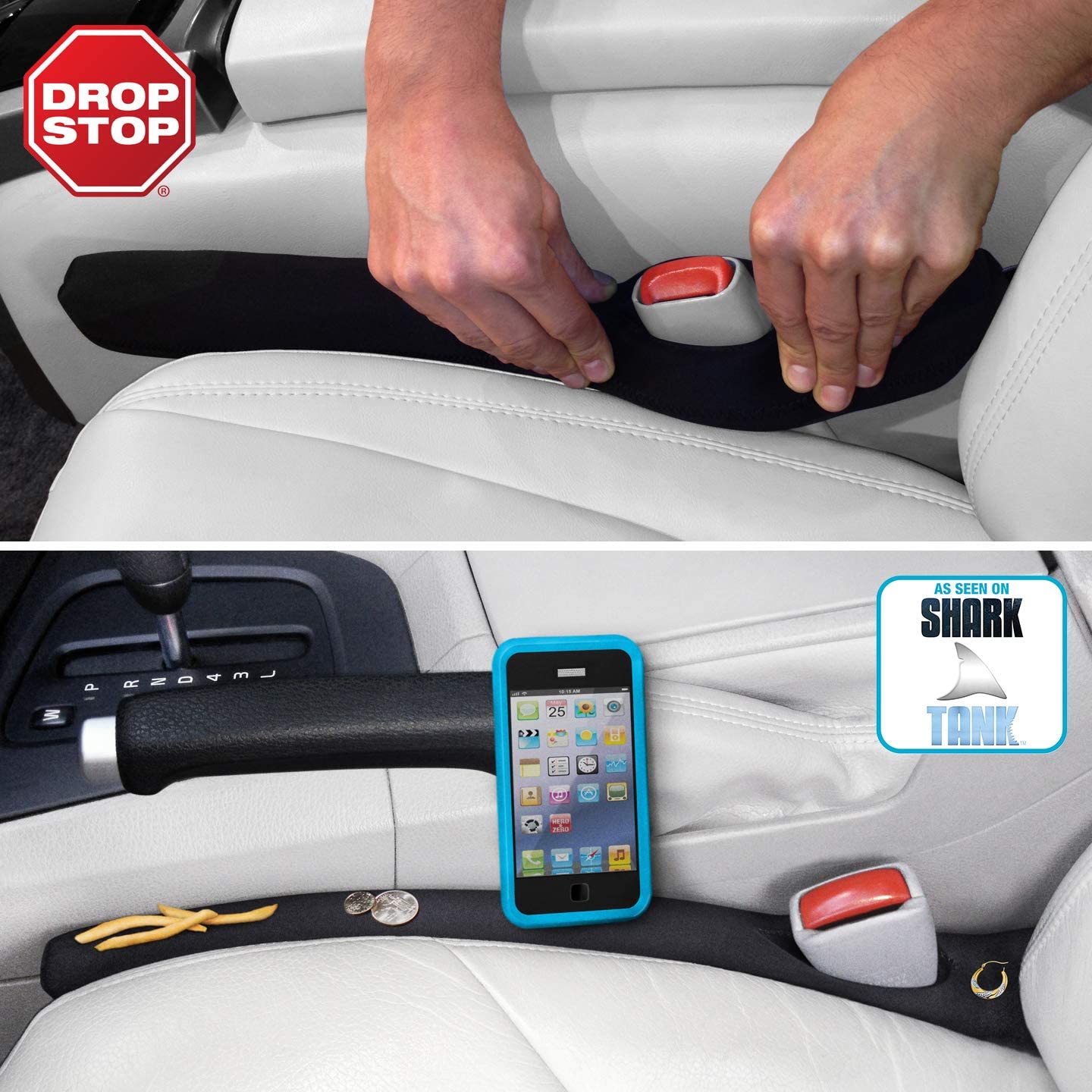 Drop Stop Neoprene Seat Gap Filler Car & Vehicle Accessories, 2-Pack