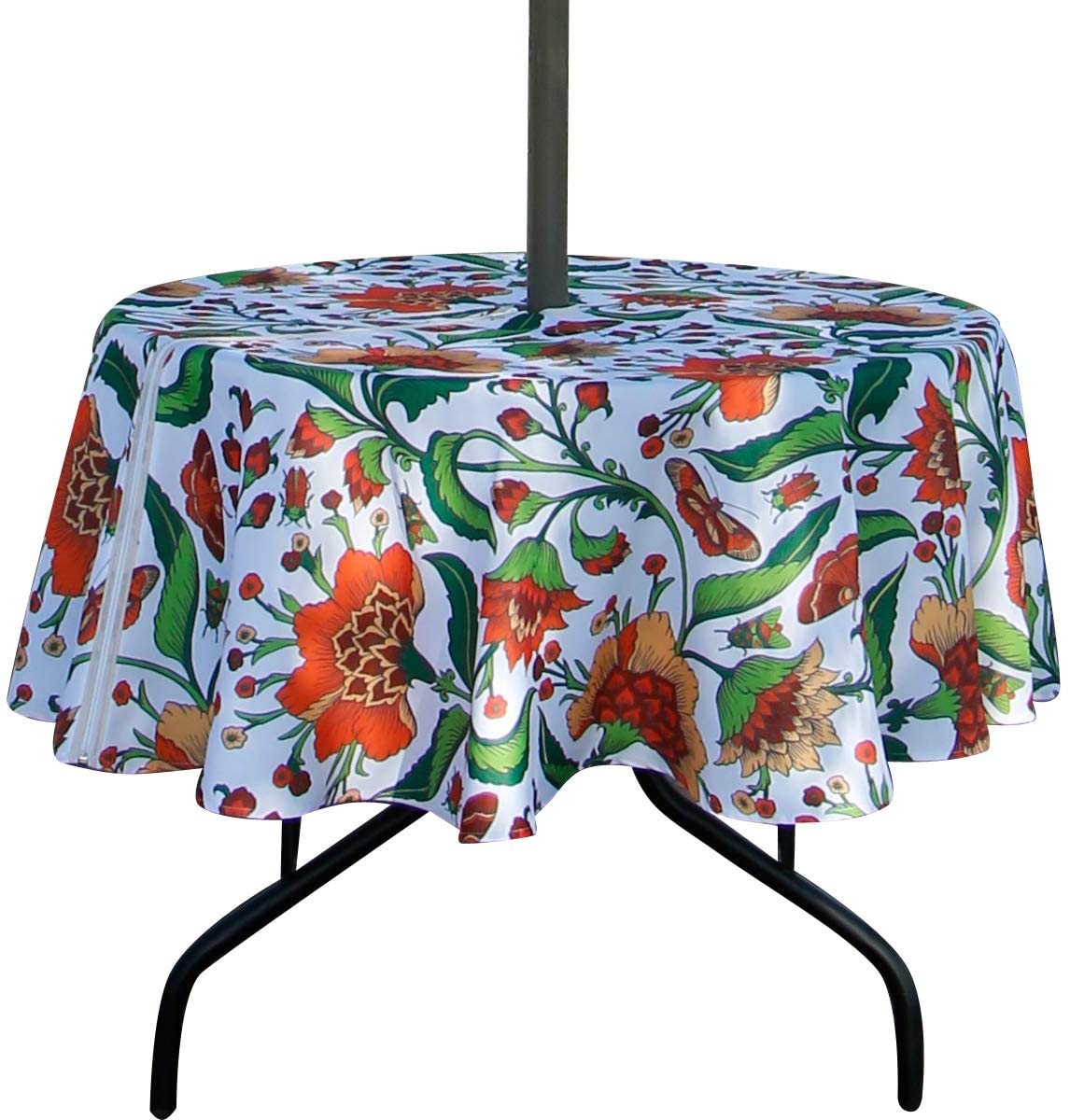EHouseHome Spillproof Garden Round Tablecloth With Umbrella Hole