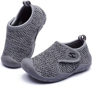 GUBARUN Lightweight Mesh Fabric & Buckle Strap Closure Shoes For Toddler Boys