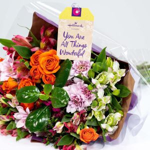 Hallmark Flowers Charming Bouquet Assorted Fresh Cut Flowers, 18-Count