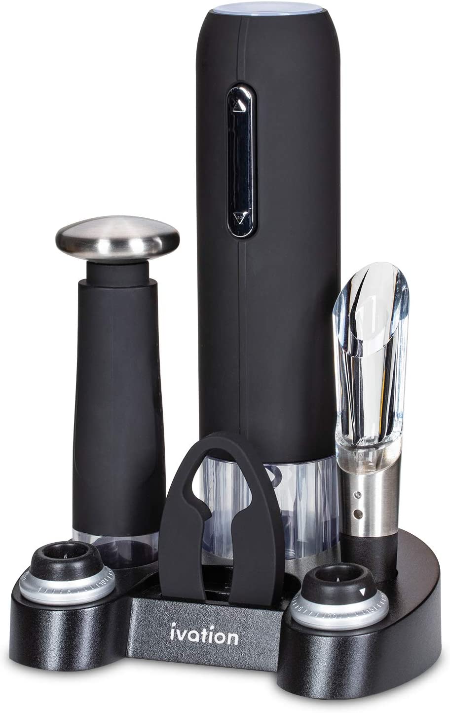 Ivation Charging Base Electric Corkscrew Extractor & Vacuum Preserver