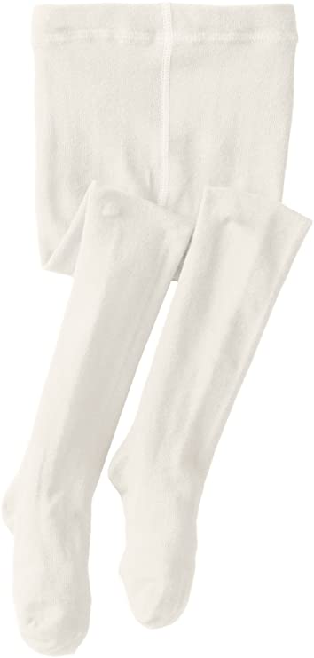 Jefferies Socks Adjustable Waistband Organic Cotton Girls’ Tights, Size 4-6