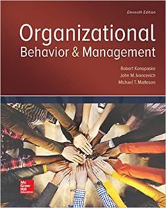 Konopaske Ivancevich & Matteson Organizational Behavior and Management