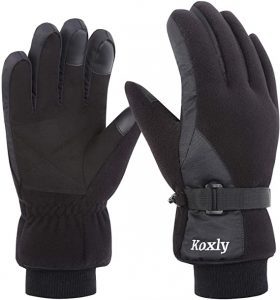 Koxly Dual-Layered Men’s Touchscreen Waterproof Gloves