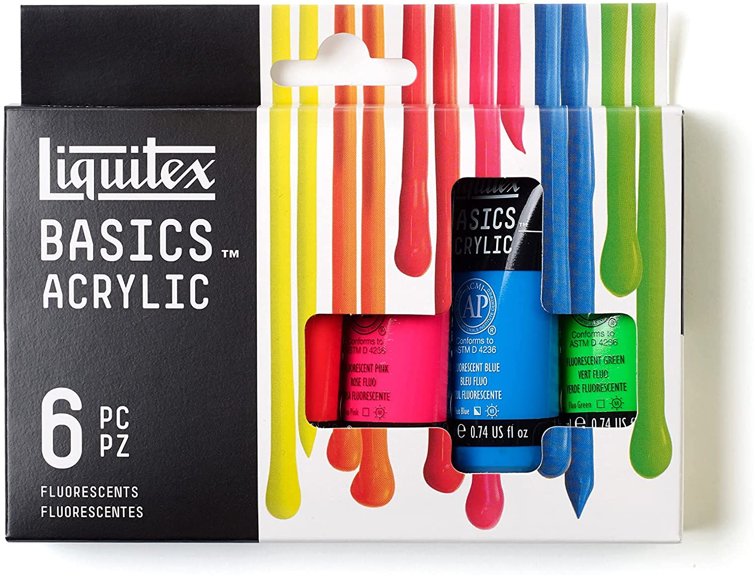 Liquitex BASICS Adjustable Acrylic Paint Set, 6-Colors