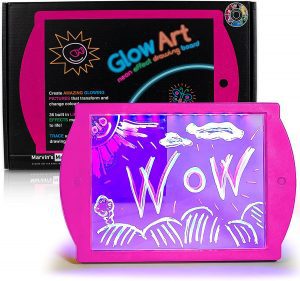 Marvin’s Magic Glow Art Drawing Board & Fluorescent Pens Light-Up Toy For Kids