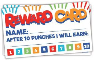 m&h invites Business Card Size Reward Punch Cards, 50-Piece