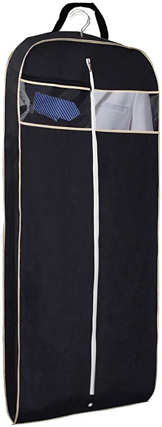 43 Garment Bags for Storage Dance Garment Bag Suit Bag with Clear Window Set of 3 Kernorv Garment Bag with Pockets