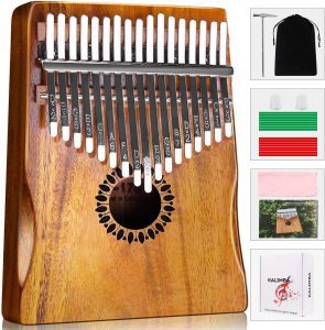 Newlam Wood & Steel Kalimba Thumb Piano Musical Instrument